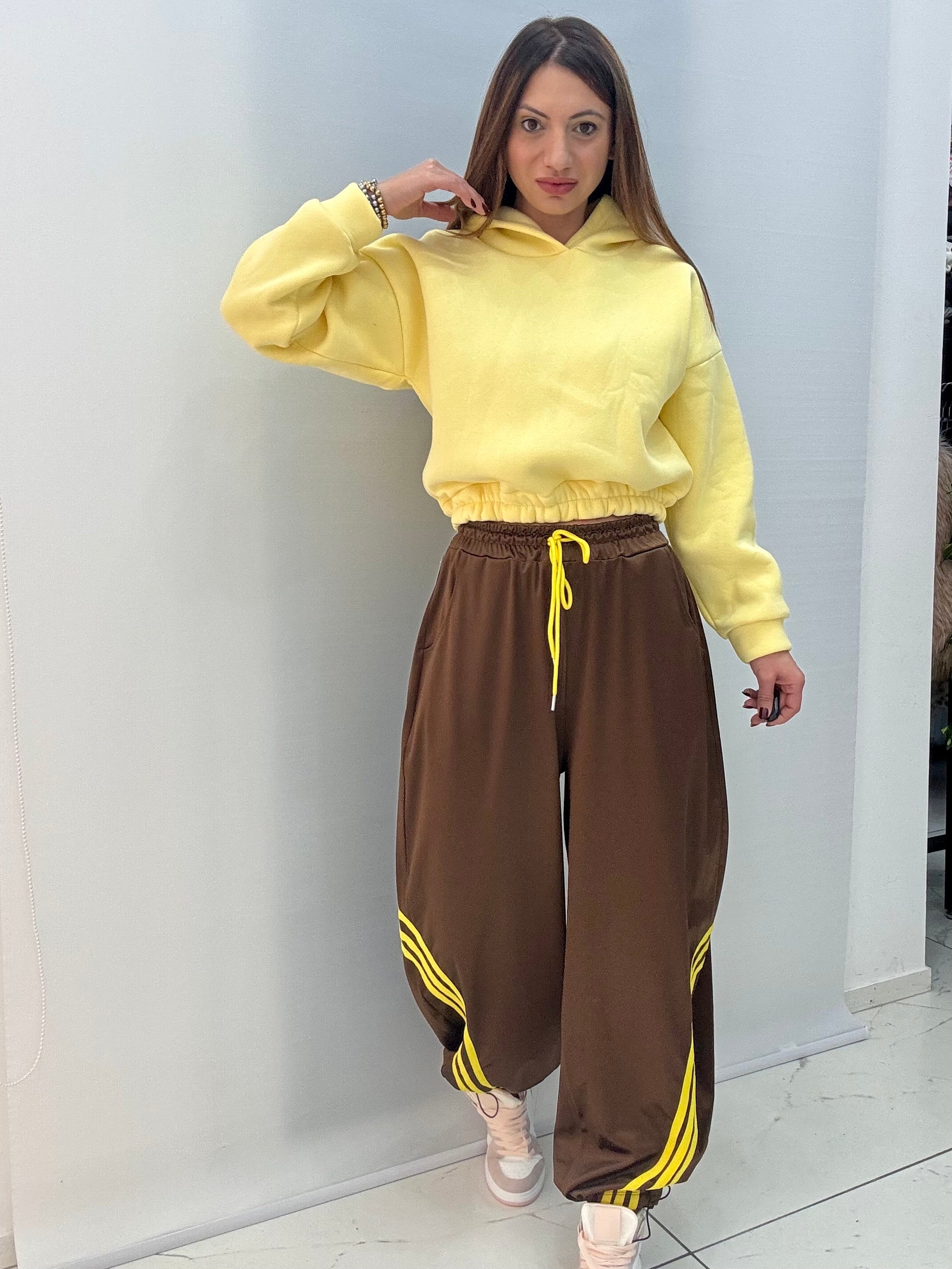 Pantatuta Candy Marrone-Giallo